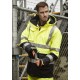 Mens Orange Flame Arc Rated Antistatic Waterproof Jacket - ZJ900