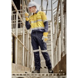 Mens Orange Flame Taped Cargo Pant (Stout) - ZP521S