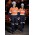 Womens Orange Flame Taped Cargo Pant - ZP522 - Navy