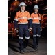 Womens Orange Flame Taped Cargo Pant - ZP522