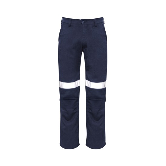 Mens Orange Flame Traditional Style Taped Work Pant - ZP523
