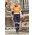 Womens Essential Stretch Taped Cargo Pant - ZP733 - Navy