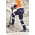 Mens Essential Stretch Taped Cargo Pant - ZP923 - Navy