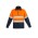 Unisex Hi Vis Polar Fleece Pullover - Hoop Taped - ZT461 - Orange/Navy