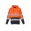 Unisex Hi Vis Stretch Taped Hoodie - ZT483 - Orange/Navy