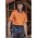 Mens Hi Vis Short Sleeve Shirt - ZW115 - Orange/Navy
