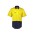 Mens Hi Vis Short Sleeve Shirt - ZW115 - Yellow/Navy