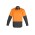 Mens Industrial Long Sleeve Shirt - ZW122 - Orange/Charcoal