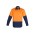 Mens Industrial Long Sleeve Shirt - ZW122 - Orange/Navy