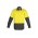 Mens Industrial Long Sleeve Shirt - ZW122 - Yellow/Charcoal