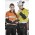 Mens Industrial Long Sleeve Shirt - Hoop Taped - ZW123 - Yellow/Black