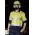 Mens Industrial Long Sleeve Shirt - Hoop Taped - ZW123 - Yellow/Navy