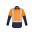 Mens Industrial Long Sleeve Shirt - Shoulder Taped - ZW124 - Orange/Navy