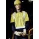 Mens Industrial Long Sleeve Shirt - Shoulder Taped - ZW124