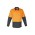 Mens Rugged Cooling Hi Vis Long Sleeve Shirt - ZW128 - Orange/Charcoal