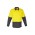 Mens Rugged Cooling Hi Vis Long Sleeve Shirt - ZW128 - Yellow/Charcoal