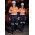 Mens FR Closed Front Hooped Taped Spliced Shirt - ZW133 - Orange/Navy