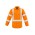 Mens Red Flame Hi Vis X Back Shirt - ZW137 - Orange