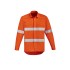 Mens Orange Flame Hi Vis Open Front Shirt - Hoop Taped - ZW145