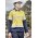 Womens Orange Flame Lightweight Ripstop Taped Shirt - ZW170 - Yellow/Navy