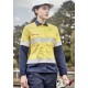 Womens Orange Flame Lightweight Ripstop Taped Shirt - ZW170