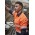 Mens Rugged Cooling Hi Vis Segmented Tape Long Sleeve Shirt - ZW229 - Orange/Navy