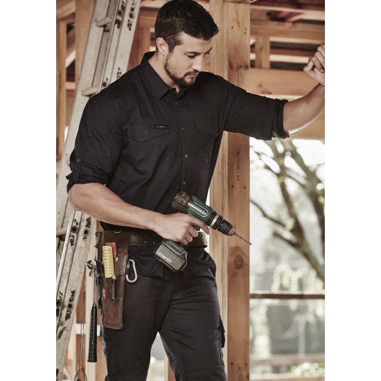 Mens Rugged Cooling Long Sleeve Shirt - ZW400