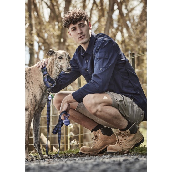 Mens Rugged Cooling Long Sleeve Shirt - ZW400
