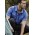 Mens Outdoor Short Sleeve Shirt - ZW465 - Blue