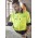 Mens Hi Vis Outdoor Long Sleeve Shirt - ZW468 - Yellow/Navy