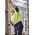 Mens Hi Vis Outdoor Segmented Tape Long Sleeve Shirt - ZW470 - Yellow/Navy