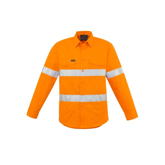 Mens Hi Vis Hoop Taped Long Sleeve Shirt - ZW640