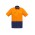 Mens Rugged Cooling Hi Vis Short Sleeve Shirt - ZW815 - Orange/Navy