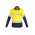 Womens Industrial Long Sleeve Shirt - Hoop Taped - ZWL123 - Yellow/Navy