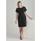 Womens Comfort Wool Stretch Short Sleeve Shift Dress - 34012