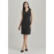 Womens Comfort Wool Stretch Sleeveless V-Neck Dress - 34021