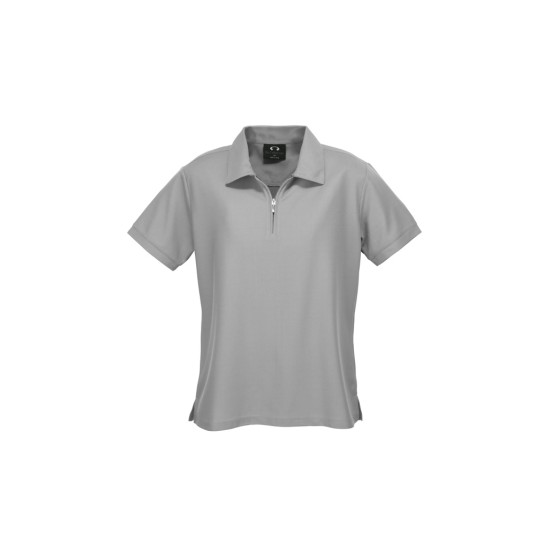 Womens Micro Waffle Short Sleeve Polo - P3325