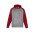 Kids Hype Two-Toned Hoodie - SW025K - Grey Marle/Red