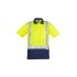 Mens Hi Vis Spliced Short Sleeve Polo - Shoulder Taped - ZH233