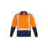 Mens Hi Vis Spliced Long Sleeve Polo - Shoulder Taped - ZH234