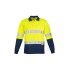 Mens Hi Vis Spliced Long Sleeve Polo - Hoop Taped - ZH235