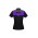 Womens Charger Short Sleeve Polo - P500LS - Black/Purple/Grey