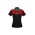 Womens Charger Short Sleeve Polo - P500LS - Black/Red/Grey