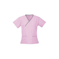 Womens Contrast Scrub Top - H10722