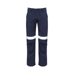Mens Orange Flame Traditional Style Taped Work Pant - ZP523