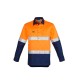 Mens Closed Front Long Sleeve Shirt - Hoop Taped - ZW550