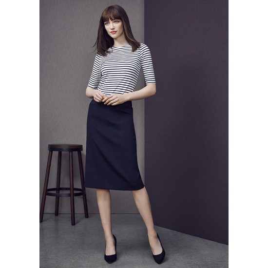 Womens Comfort Wool Stretch Relaxed Fit Lined Skirt - 24011