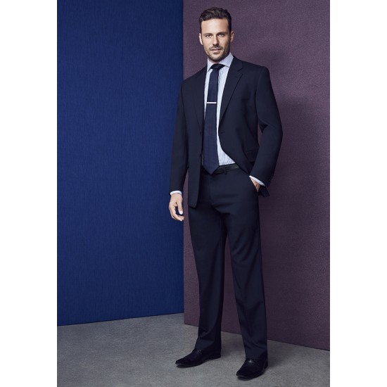 Mens Comfort Wool Stretch Flat Front Pant - 74012