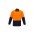 Mens Hi Vis Spliced Shirt - ZW138 - Orange/Navy