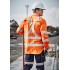 Mens Hi Vis X Back Taped Long Sleeve Shirt - ZW690